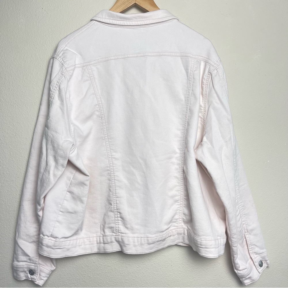 Buffalo David Bitton Pale Pink Light Weight Stretch Trucker Style Jacket XXL - Picture 4 of 12